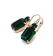 Earrings By Mariana Woman Elegant Emerald Swarovski Crystals