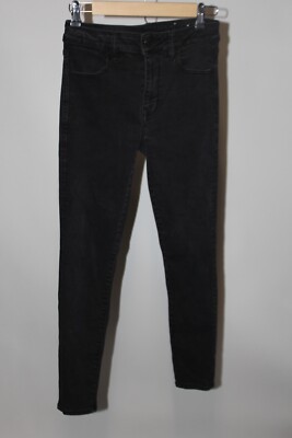 American Eagle High Rise Jegging Next Level Stretch 6 Short Black Skinny Jeans