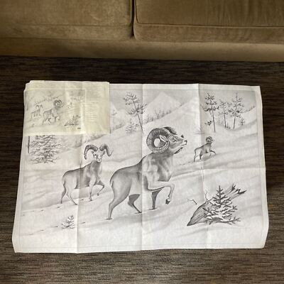 Picture To Paint Tri-Chem Artex - 8182 Big Horns Snow EXTRA LARGE 24 x 36