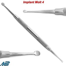 Dental Periosteal Elevator Molt 4 Bone Curette Double Ended Implant Surgical CE