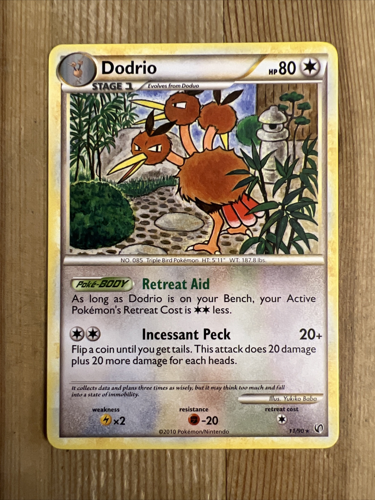 Pokémon TCG Dodrio HS-Undaunted 11/90 Regular Rare NM