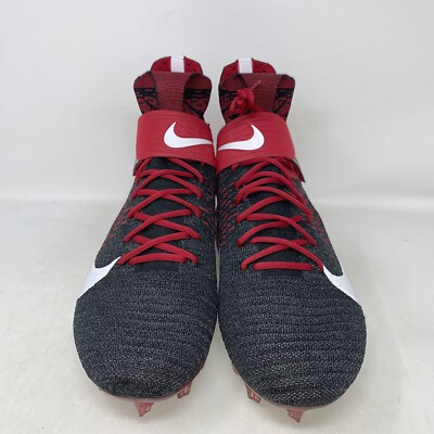 Nike Alpha Menace Elite 2 Crimson Red Black Football Cleats, Size
