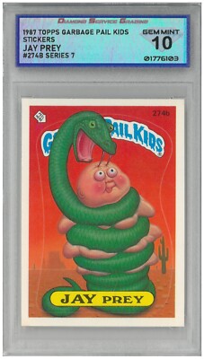1987 Garbage Pail Kids JAY PREY #274B Series 7 💎 DSG 10 Gem Mint