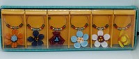 Pier 1 Imports Drink Charms Flowers Colorful Glass Set Of 6 Pier 1 Imports Drink Charms Flowers Colorful Glass Set Of 6
