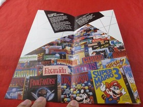 Nintendo NES Store Brochure Leaflet System Promo Mario 2 Link Metroid Cover