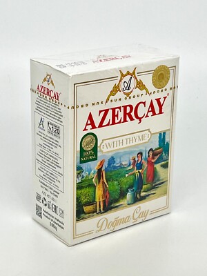 Azeez Tea Azercay Natural Black Loose Tea with Thyme 100g - Authentic Azerbaijan ...