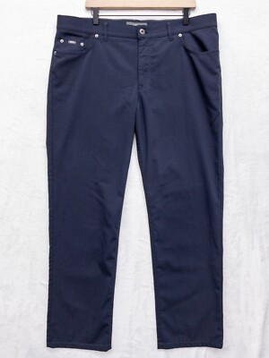 Brax Feel Good Pants Cooper Straight Leg Chinos Blue Regular Fit READ DESCRIP