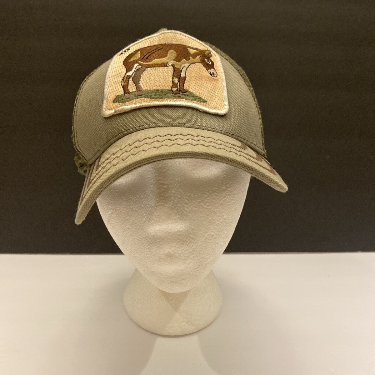 Cappello Snapback Goorin Bros Animal Trucker, Berretto Con Papera, Verde/giallo, Nuovo Con Etichette