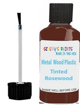 Tinted Rosewood Touch Up Paint Brush Repair Scratch Upvc Pvc Wood Satin Finish