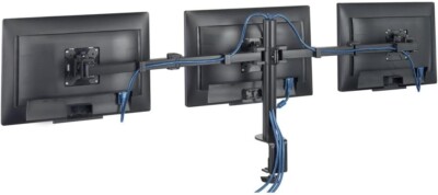 Monitorhalterung Monitorhalter für 3 Monitore Hama neigbar ausziehbar 118495