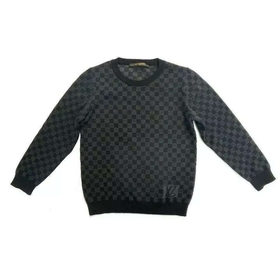 Louis Vuitton - Authenticated Sweatshirt - Wool Black for Men, Very Good Condition