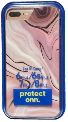 Onn. Phone Case for iPhone 6Plus 6sPlus 7plus 8 Plus pink marble design