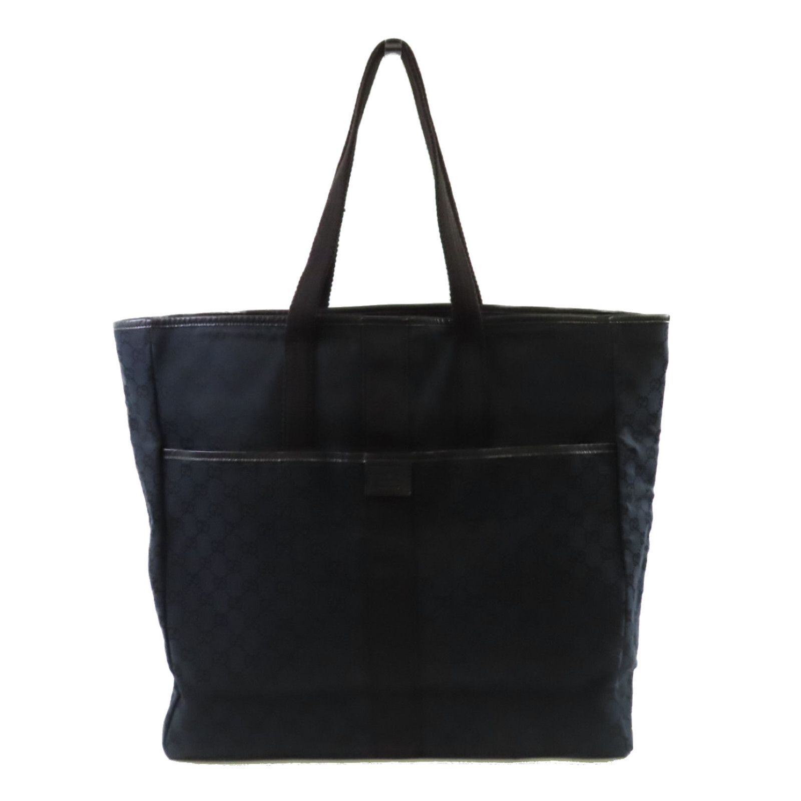 GUCCI GG Canvas Black Tote Shoulder Bag 90481