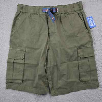 Lucky Brand GRATEFUL DEAD CARGO Shorts MEN MEDIUM GREEN Ripstop Music CASUAL NWT