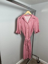 Vintage Polka Dot Pink  White Handmade Dress