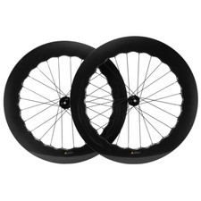 700C 7580 80mm Road Bike Disc Brake Carbon Wheels Tubeless Disc Brake Wheelset