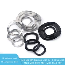 A2 Marine Grade Stainless Steel Wave Wavy Spring Crinkle Washers Metric M3-M118
