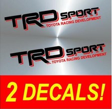 Trd Sport Vinyl Decal Stickers Blackred Toyota Truck Bed Letters Tacoma Tundra