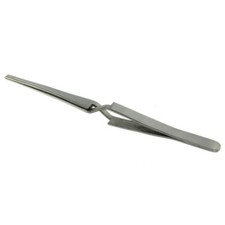 Soldering Tweezers 6.5" Utility Self Closing Grip Cross Locking Straight Tip