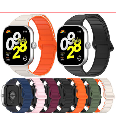 Magnetic Watch Strap Silicone Wristwatch Band for Redmi Watch4/Mi Band 8Pro