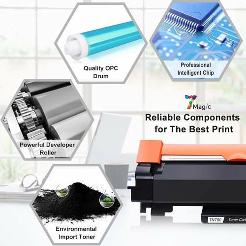Toner TN-730 760 TN760 do Brother DCP-L2550DW HL-L2350DW L2370DW Partia - Zdjęcie 5 z 17