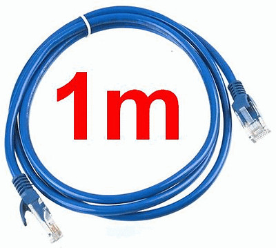 Neu 1m Ethernet RJ45 Kabel Vergoldet Gut Qualität Katze 5e Lan Netzwerk #139