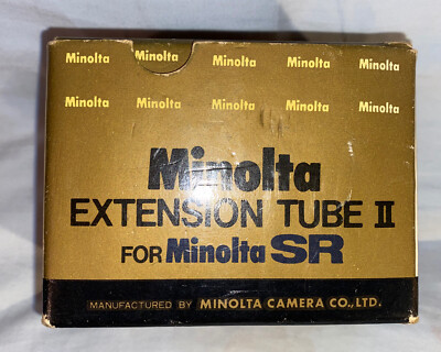 Original MINOLTA -SR EXTENSION TUBE SET +Box + Instructions