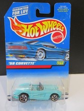 Hot Wheels Collector 780 58 Corvette 164 Blue Diecast - New In Package -