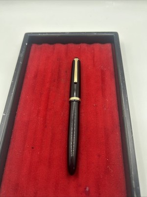 Vintage Jet Black Lamy 27 E Füllfederhalter - 14K Gold extra feine Feder - Germany 50er