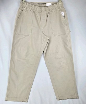 Old Navy High-Rise Pulla Ankle Utility Pants Cotton W/Hammer Loop, W's Sz XL NWT
