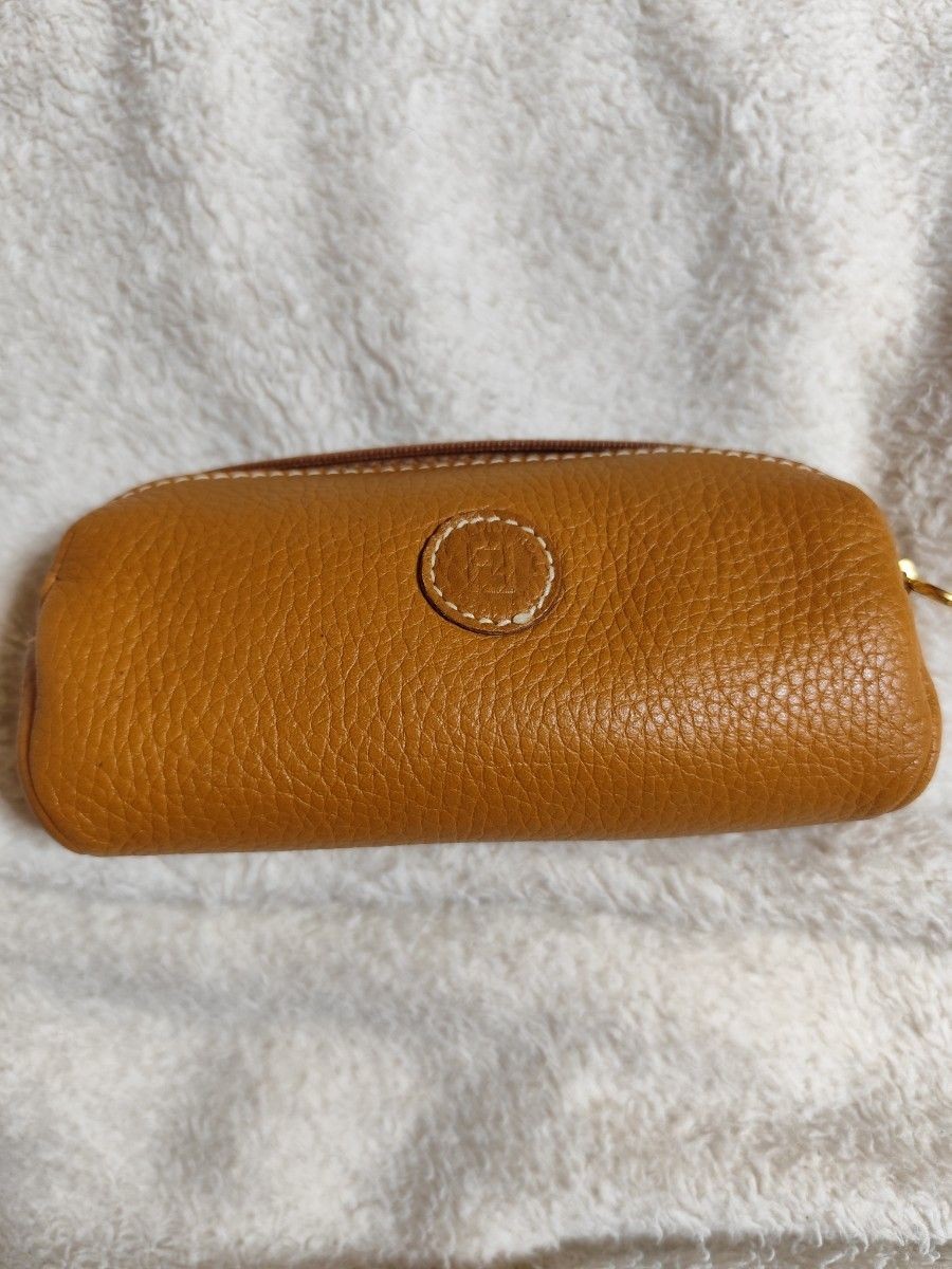 Vintage Fendi Leather Pouch Bag Rare Collectible