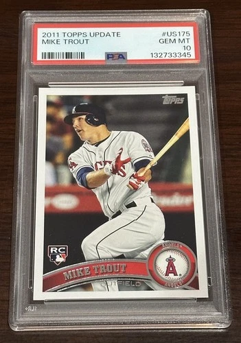 2011 Topps Update Mike Trout Iconic Rookie Card #US175 PSA 10 Gem Mint