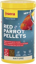 Red Parrot Pellets, Natural Color Enhancing Fish Food, 11.7 oz, with Astaxant...