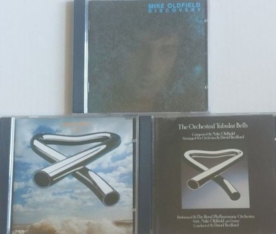 3 CDs Mike Oldfield - Tubular bells + The orchestral ''Tubular bells'' + Discovery