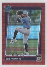 2021 Panini Donruss Optic Rated Rookie Red Pandora Prizm 43/99 Luis Patino 0b3