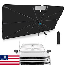 2025 Windshield Sun Shade Umbrella Chevy Silverado GMC Sierra UV Car Cover