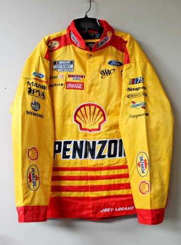 New NASCAR Penske Joey Logano Pennzoil embroidery Uniform Nylon jacket men L