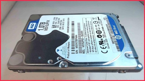 HDD Festplatte 2,5" 1TB 1000GB SATA WDC WD10JPVX (1892h)