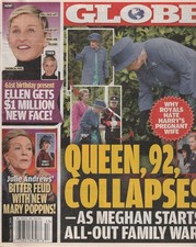 Globe Magazine December 31, 2018 Julie Andrews - Queen Elizabeth Globe Magazine December 31, 2018 Julie Andrews - Queen Elizabeth