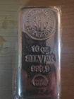 10 Ounce Pure Silver Bar 999 .9 Nadir Metal Bullion B55511