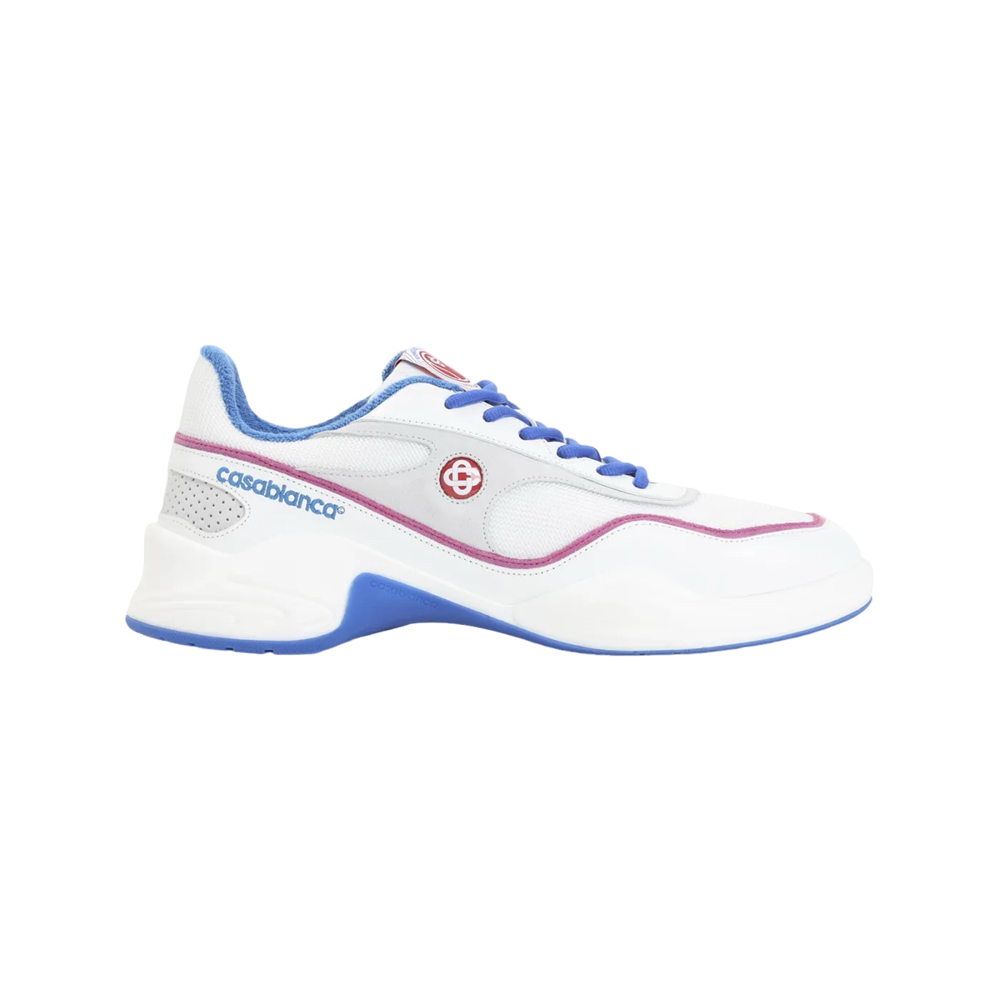 CASABLANCA Court Championship White/Blue Sneakers New & Authentic