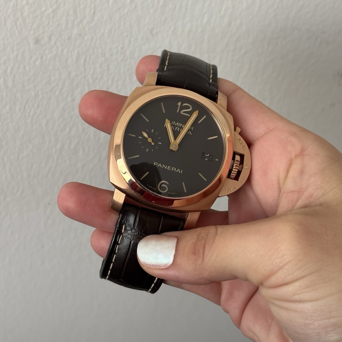 Panerai Luminor Marina 1950 - PAM 00393 - Rose Gold 42mm Watch - Full Set