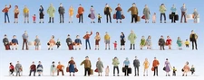 Noch 18401 HO Scale Mega Economy Figure Set -- pkg(60)