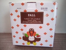 Turkey Inflatable 2017 Brother Sister Design Let's Eat 3 x 2 x 4' Yard Decor