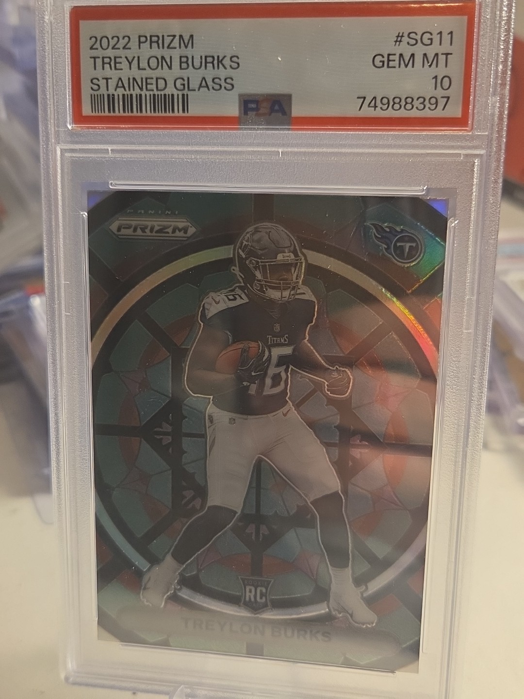 2022 Panini Prizm - Stained Glass Treylon Burks #SG-11 (RC)