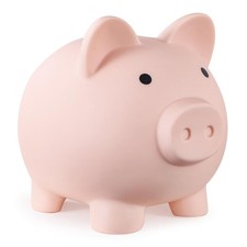 Piggy Bank, Unbreakable Plastic Money Bank, Coin Bank for Girls and Boys, Med...