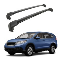 Dachgepäckträger Dachkorb Für Honda CR-V CRV 2012-2017 Aluminium Schwarz 2Tlg