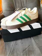 adidas VL Court 2.0 Herren Sneaker Low Top Schnürung EU 44 2/3 Beige/Grün …