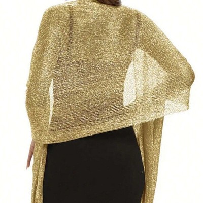 Elegante multifunktionale Gold & Silber Schals passend zu jedem Outfit Auswahl