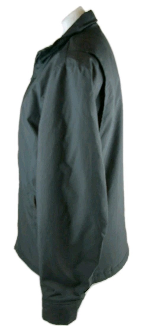 Chaps Solid Gray Full Zip Fleece Lined Jacket Men… - image 15